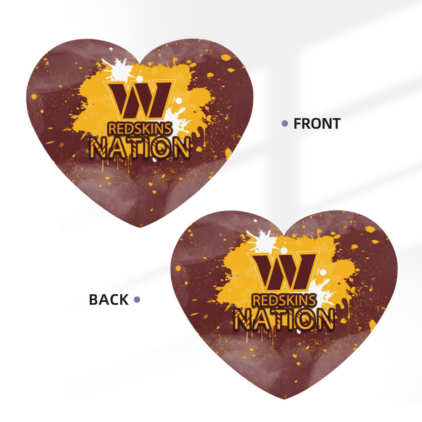 4-pcs Washington Redskins Car Air Fresheners Cards Set car aromatherapy tablets