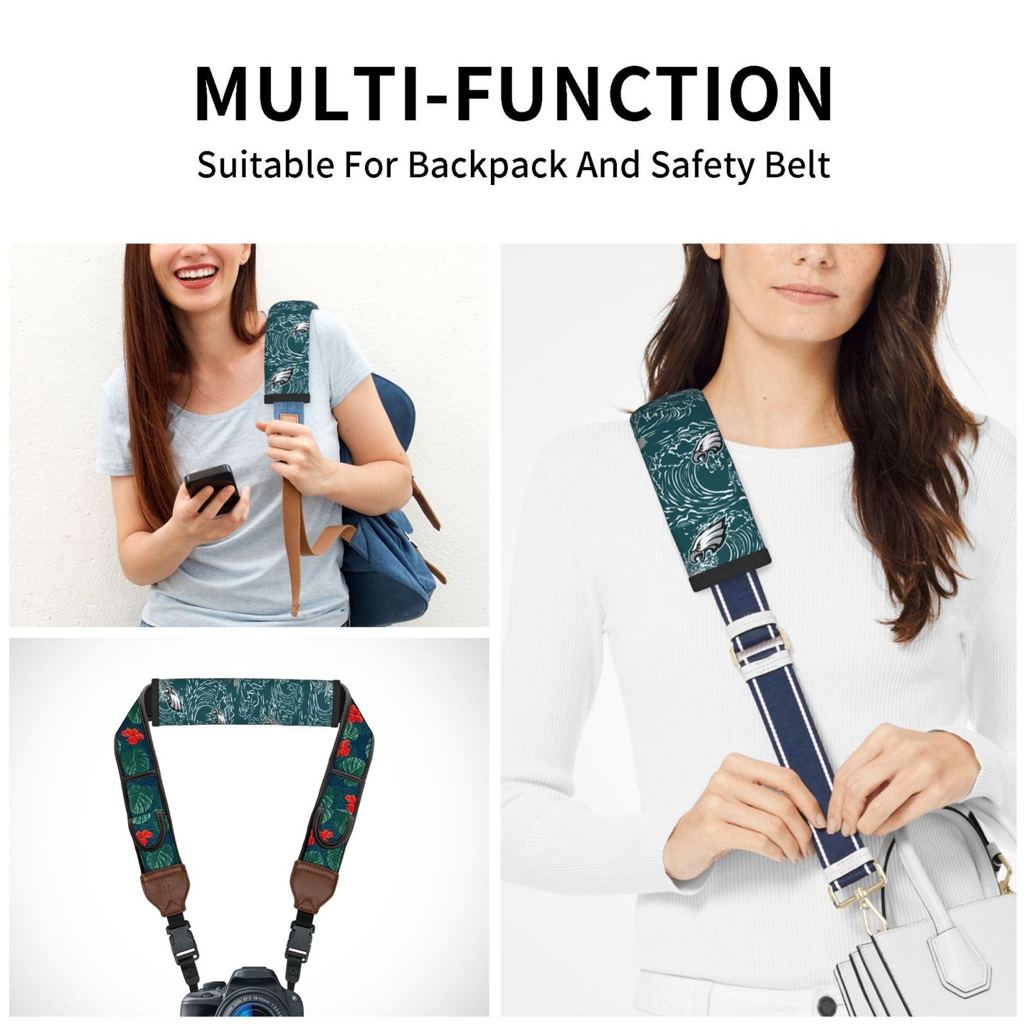 Philadelphia Eagles Car seat belt shoulder strap UNISEX seat belt protective cover