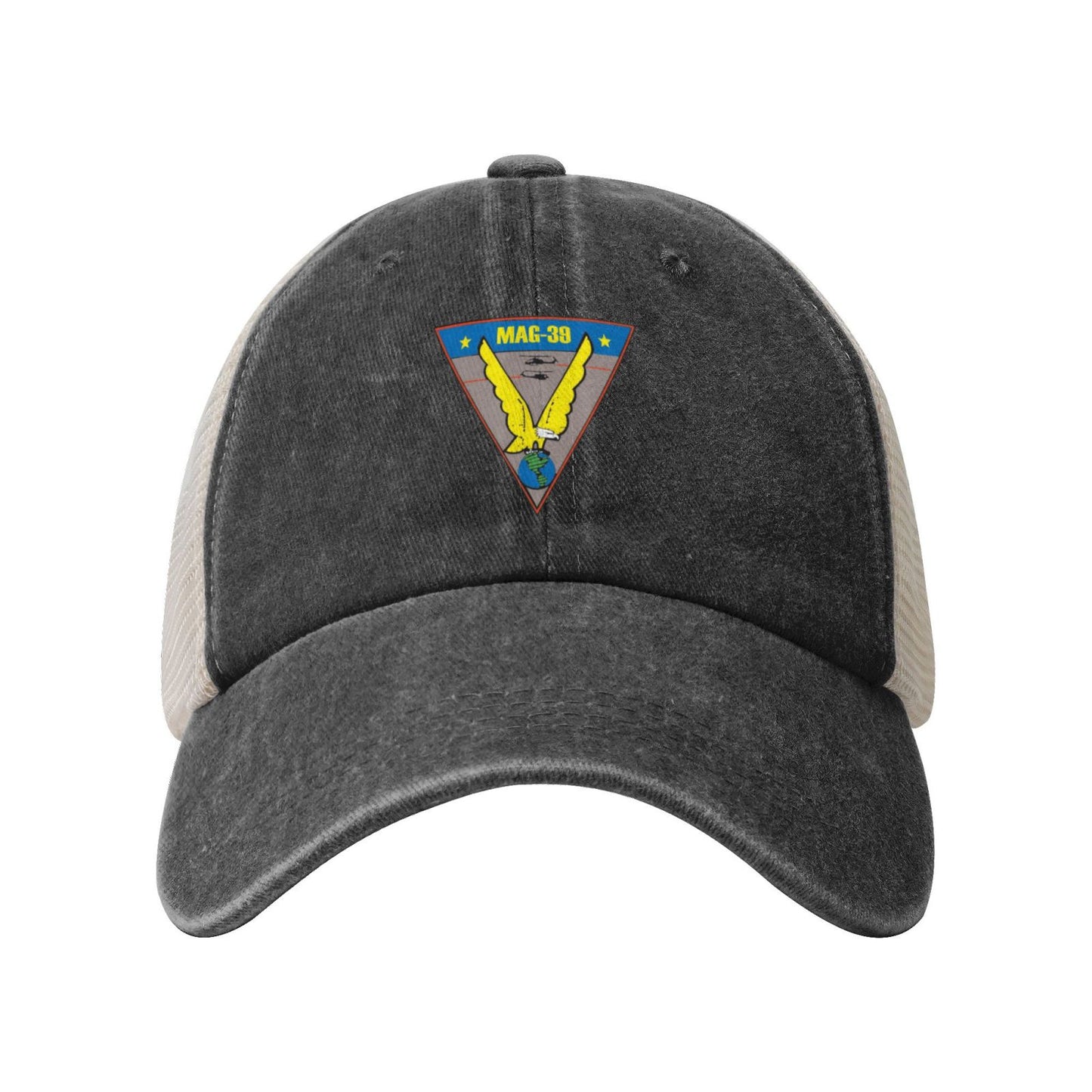 MAG-39 Insignia Printed unisex baseball cap adjustable grid baseball cap veteran gift