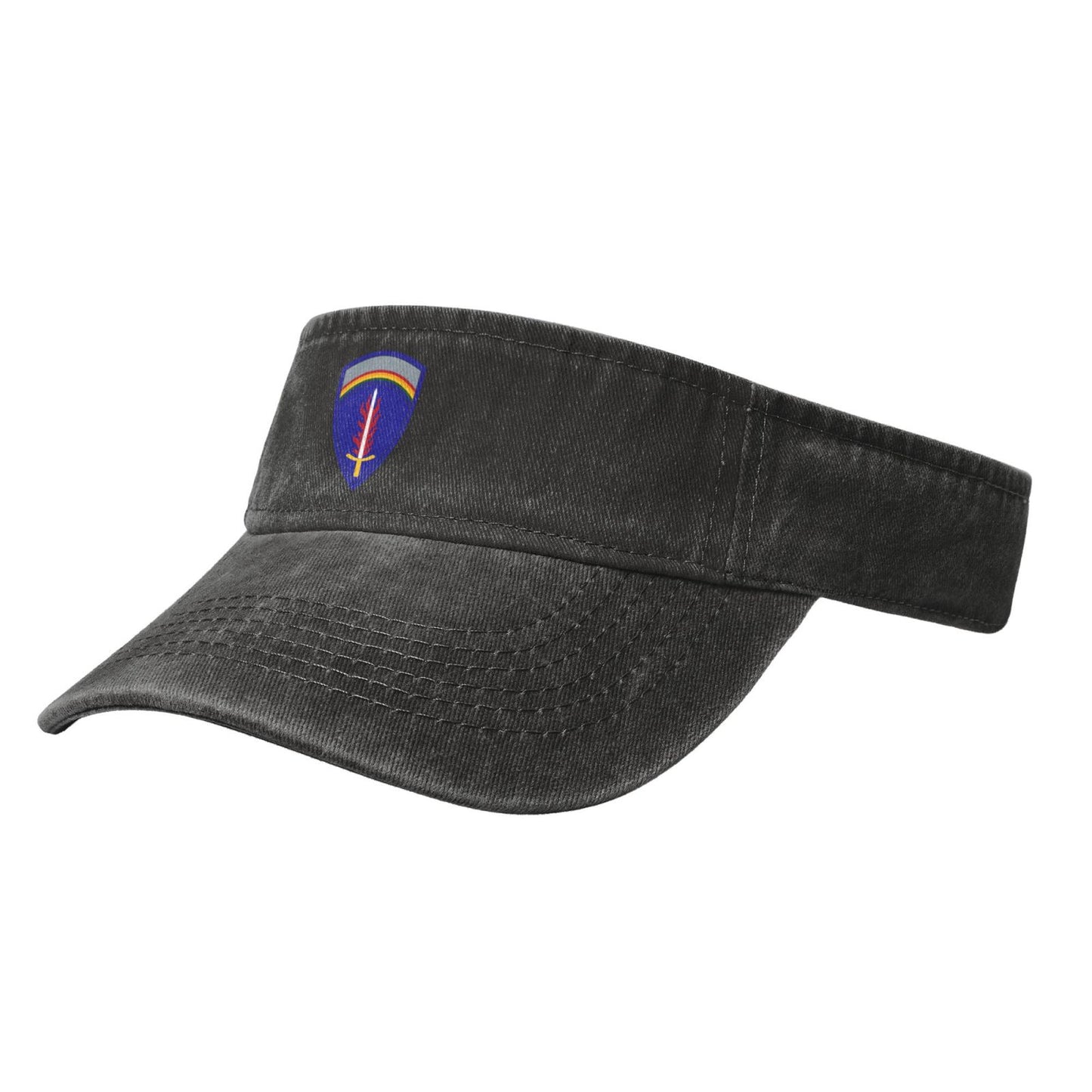 USAREUR Insignia Printing adjustable Empty Top Baseball Sun Cap unisex outdoor sport hat veterans gift
