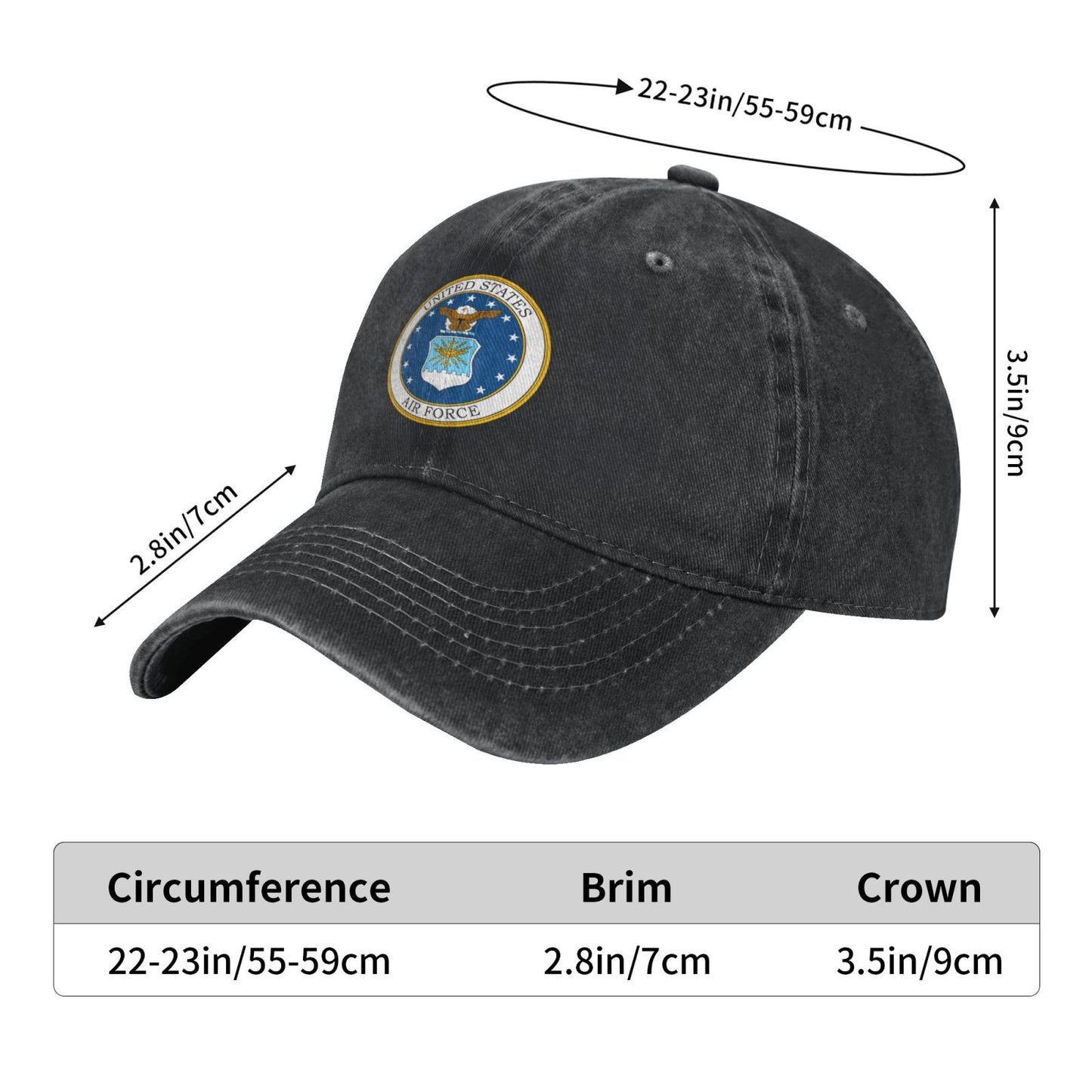 Mark Of The United States Air Force Printed unisex baseball cap adjustable cap veteran gift