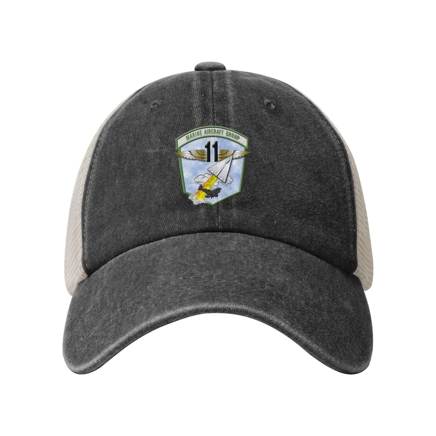 MAG-11 Insignia Printed unisex baseball cap adjustable grid baseball cap veteran gift