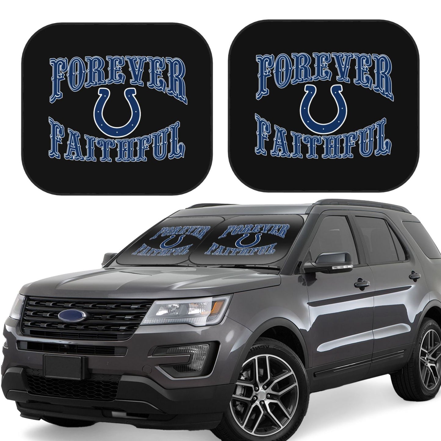 Indianapolis Colts Car front windshield sunshade UV resistant sunshade foldable