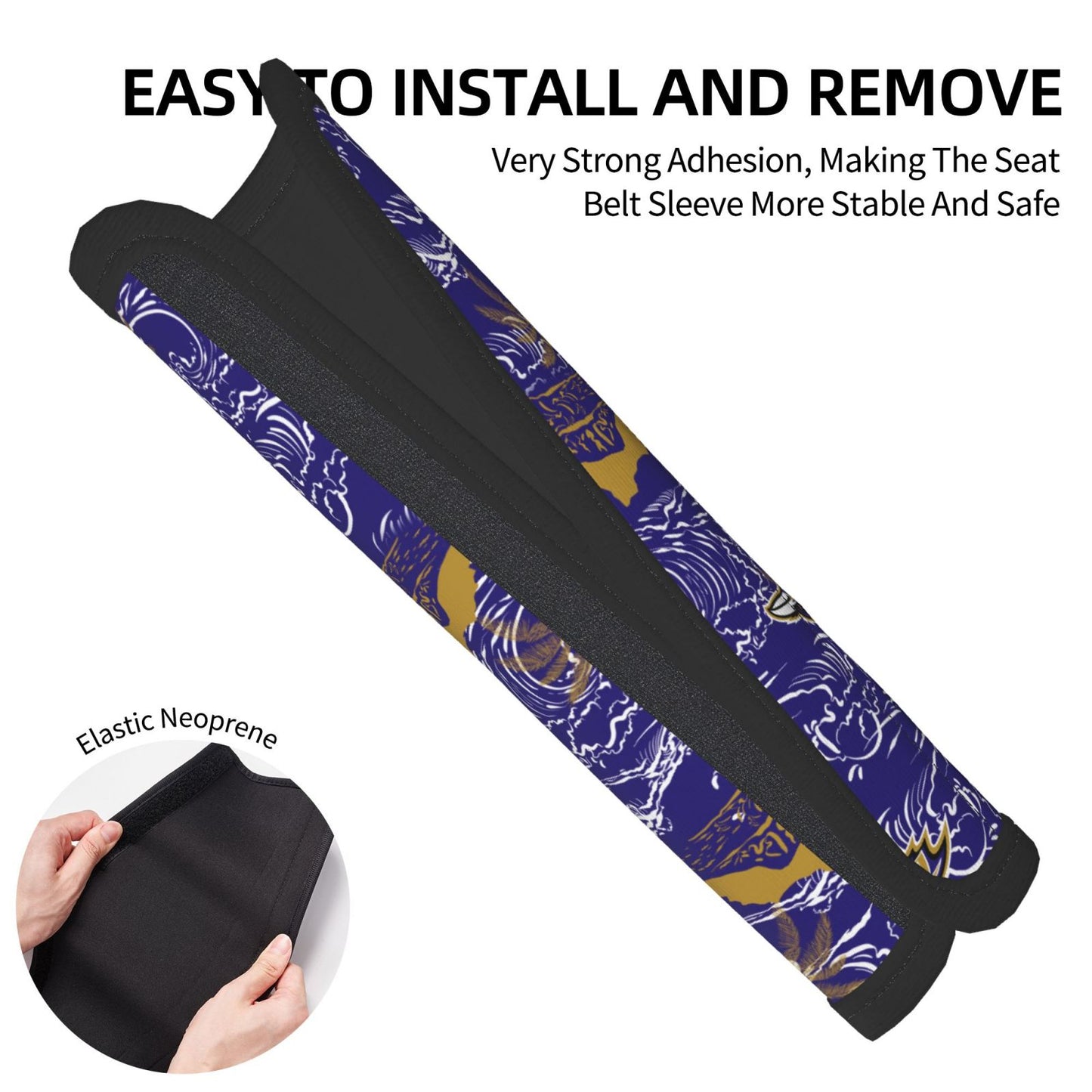 Baltimore Ravens Car seat belt shoulder strap UNISEX seat belt protective cover