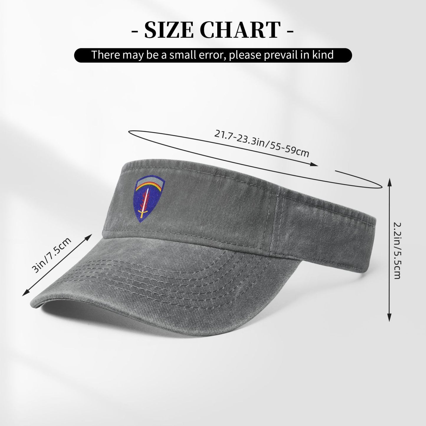 USAREUR Insignia Printing adjustable Empty Top Baseball Sun Cap unisex outdoor sport hat veterans gift