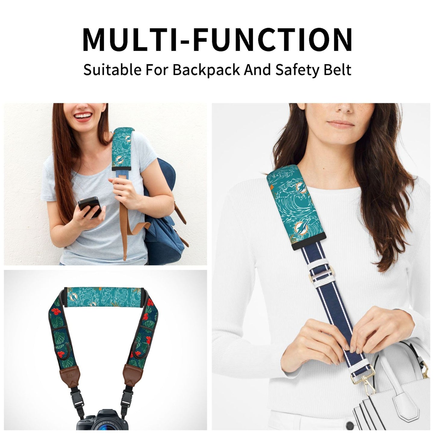 Miami Dolphins Car seat belt shoulder strap UNISEX seat belt protective cover