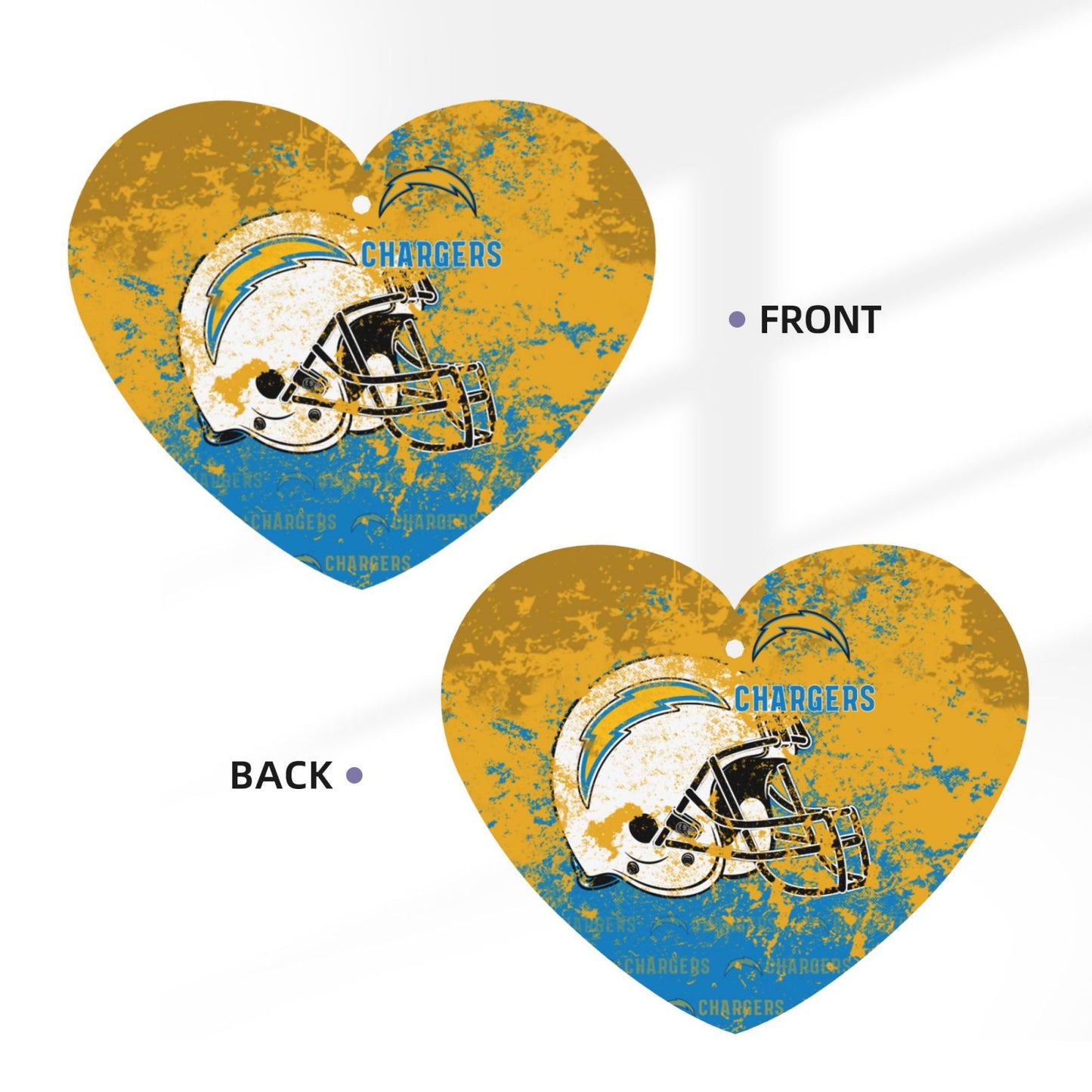 4-pcs San Diego Chargers Car Air Fresheners Cards Set car aromatherapy tablets