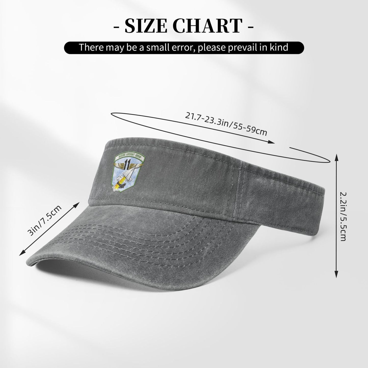 MAG-11 Insignia Printing adjustable Empty Top Baseball Sun Cap unisex outdoor sport hat veterans gift