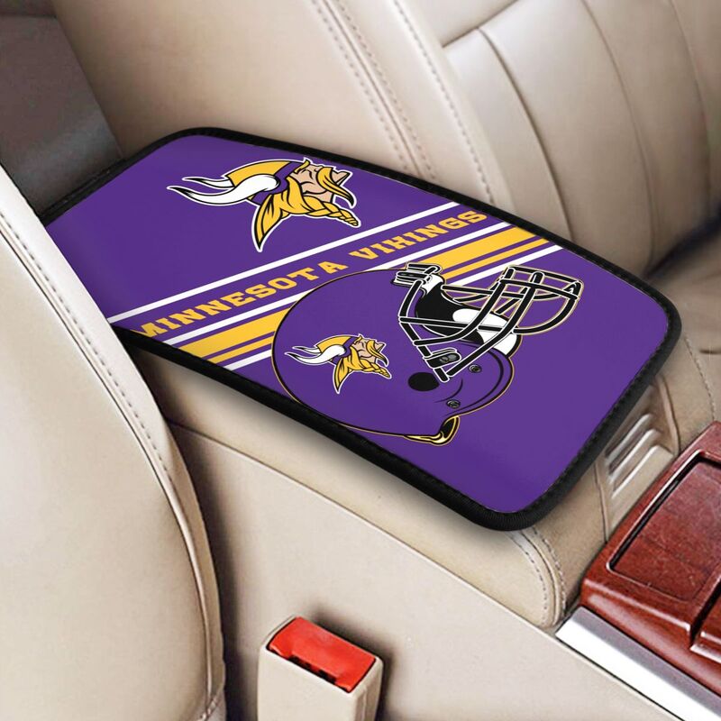 Minnesota Vikings Print armrest protective cover car armrest box cushion