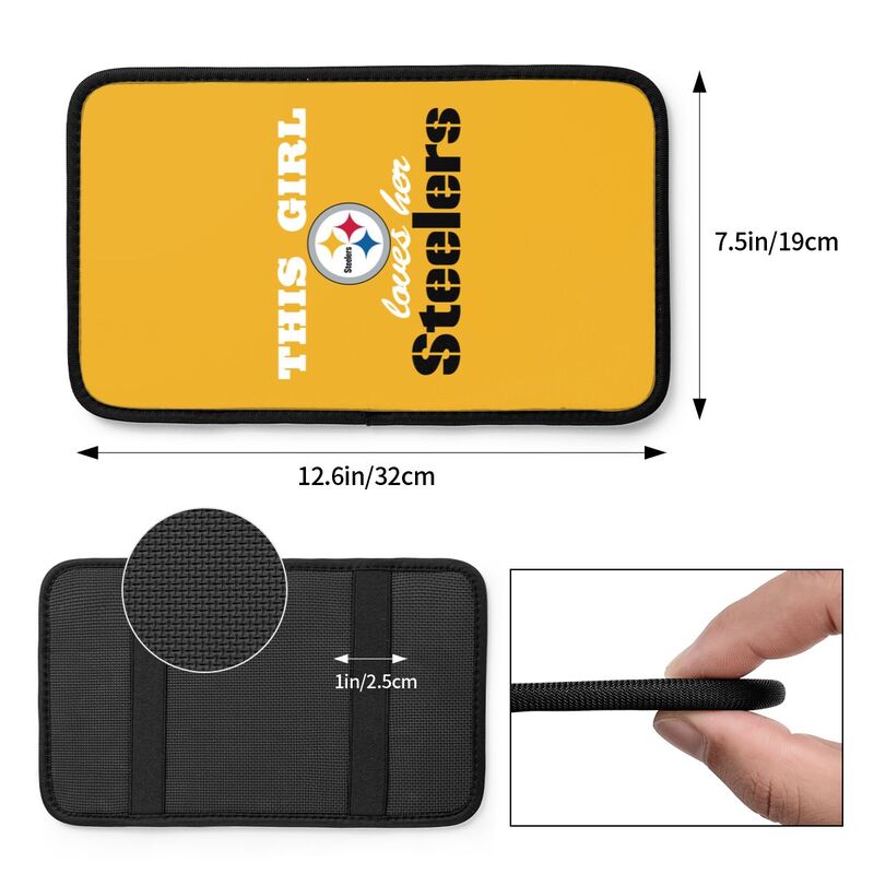 Pittsburgh Steelers Printing car center console pad car armrest protective cover