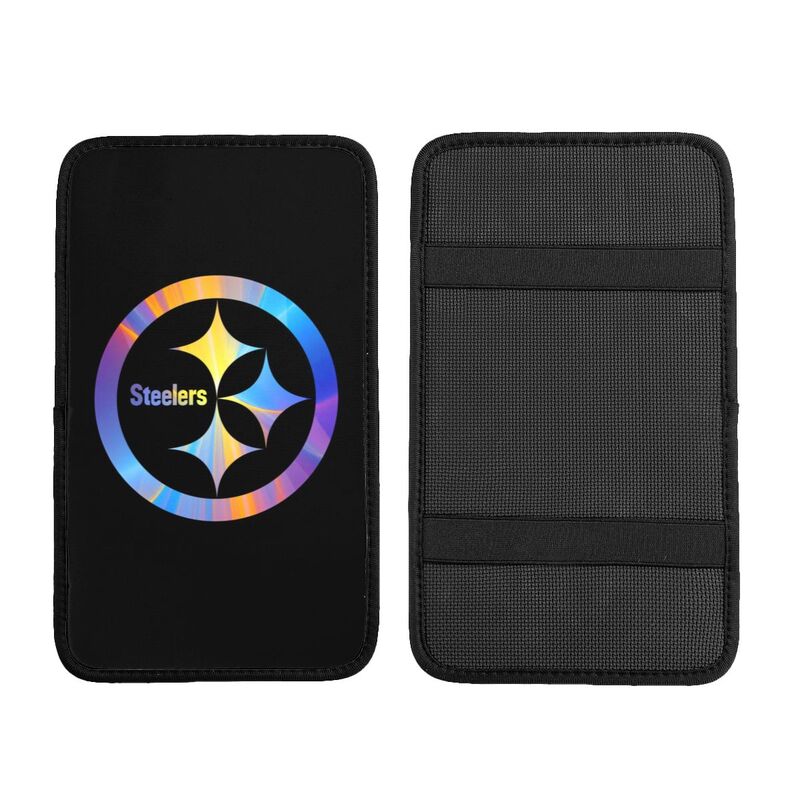 Car armrest box pad Pittsburgh Steelers 8 Printed central armrest box cushion protective pad