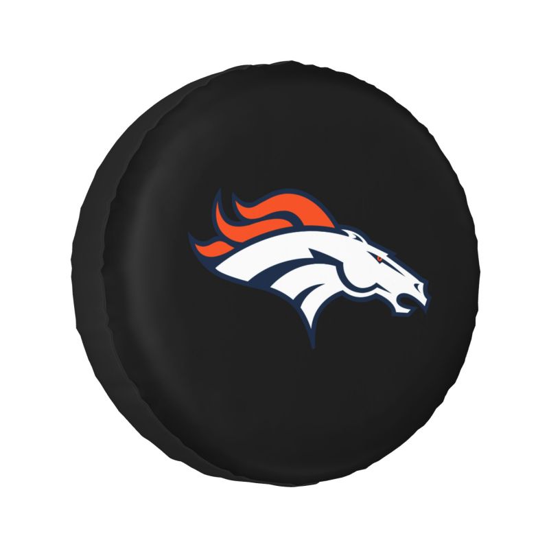 Denver Broncos 2 Car tire protection cover spare tire waterproof and dustproof cover