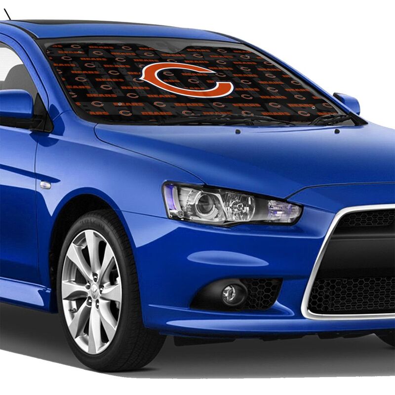 Chicago Bears Printed is suitable for front Car windshield sunshades Car windshield sunshades