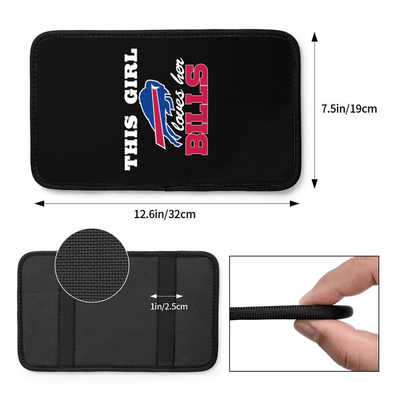 Buffalo Bills Printing car center console pad car armrest protective cover