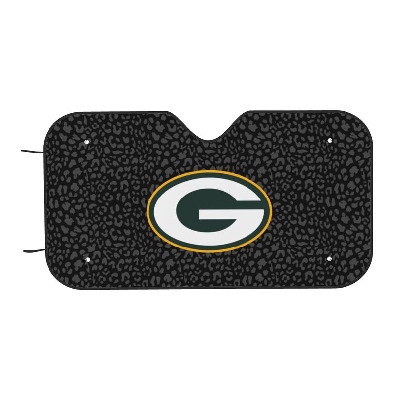 Green Bay Packers 2 Printed Car windshield sunshades is suitable front Car windshield sunshades