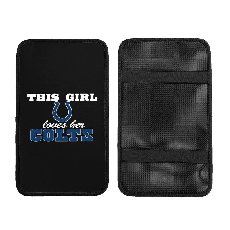 Indianapolis Colts Printing car center console pad car armrest protective cover
