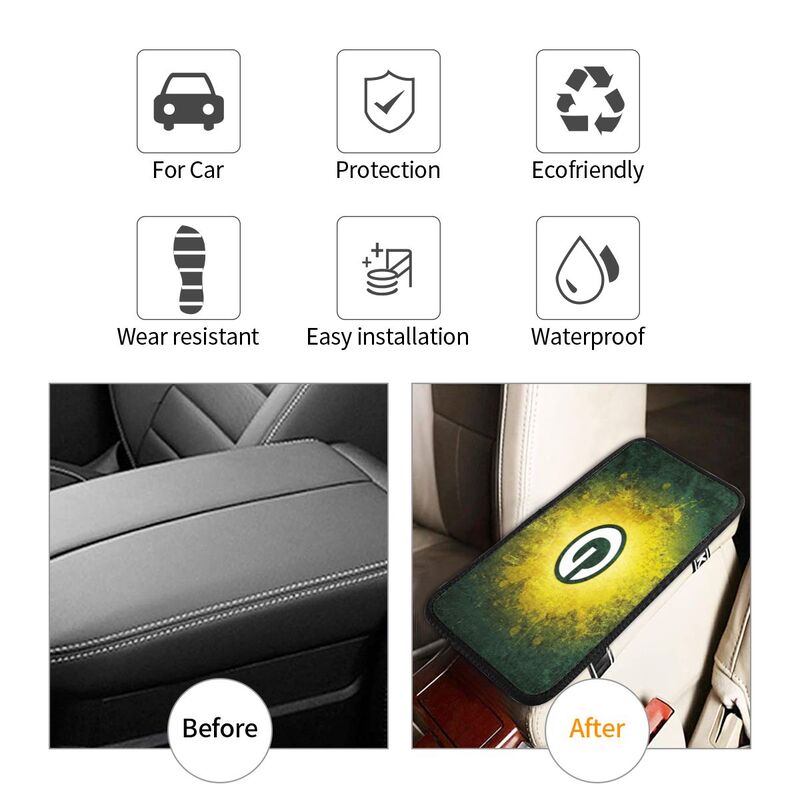 Green Bay Packers2 Protective pad for armrest box of printing vehicle