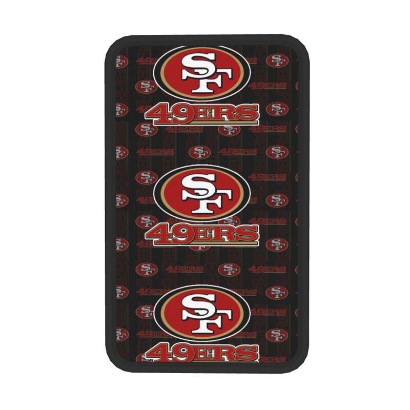 Car armrest box pad San Francisco 49ers 3 Printed central armrest box elbow pad
