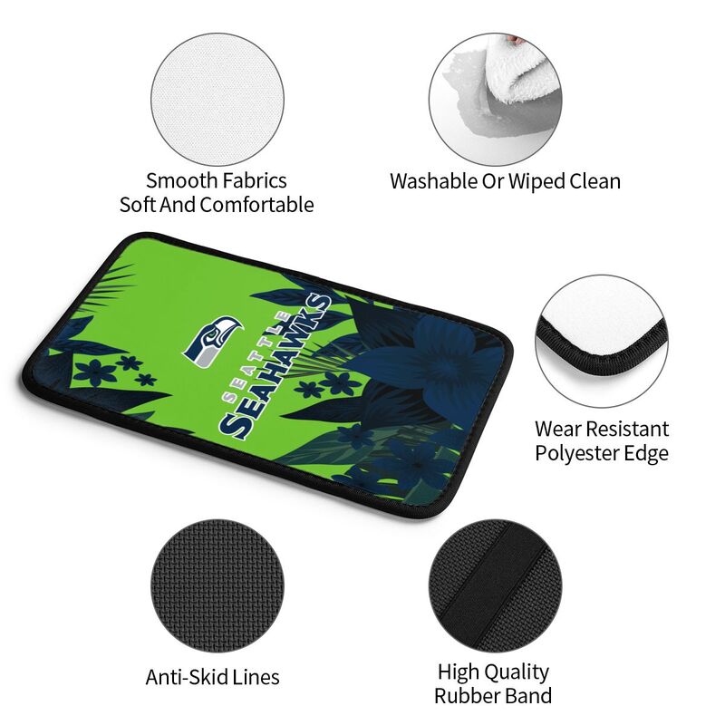 Seattle Seahawks Car armrest box protective cover car center console armrest pad