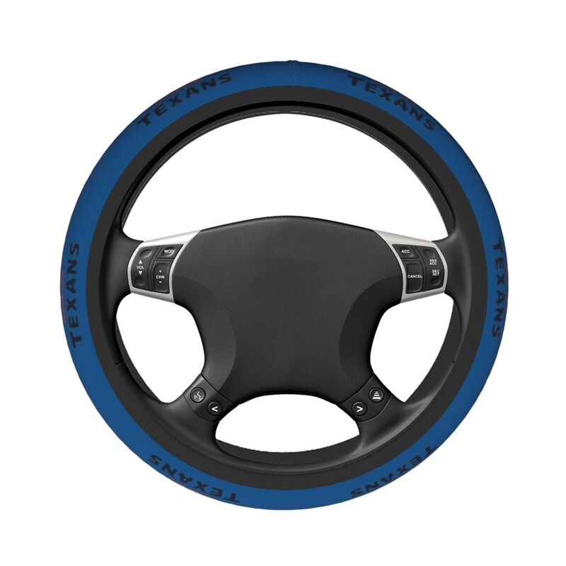 Houston Texans 3 Printed breathable elastic steering wheel cover anti slip cover