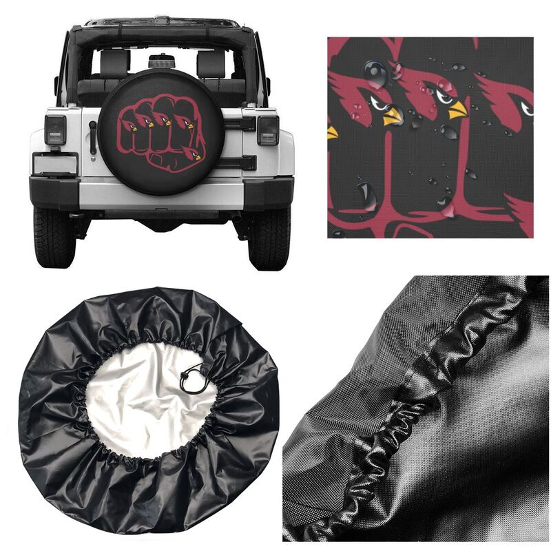 Arizona Cardinals Print tire protection cover car spare tire dust protection covers