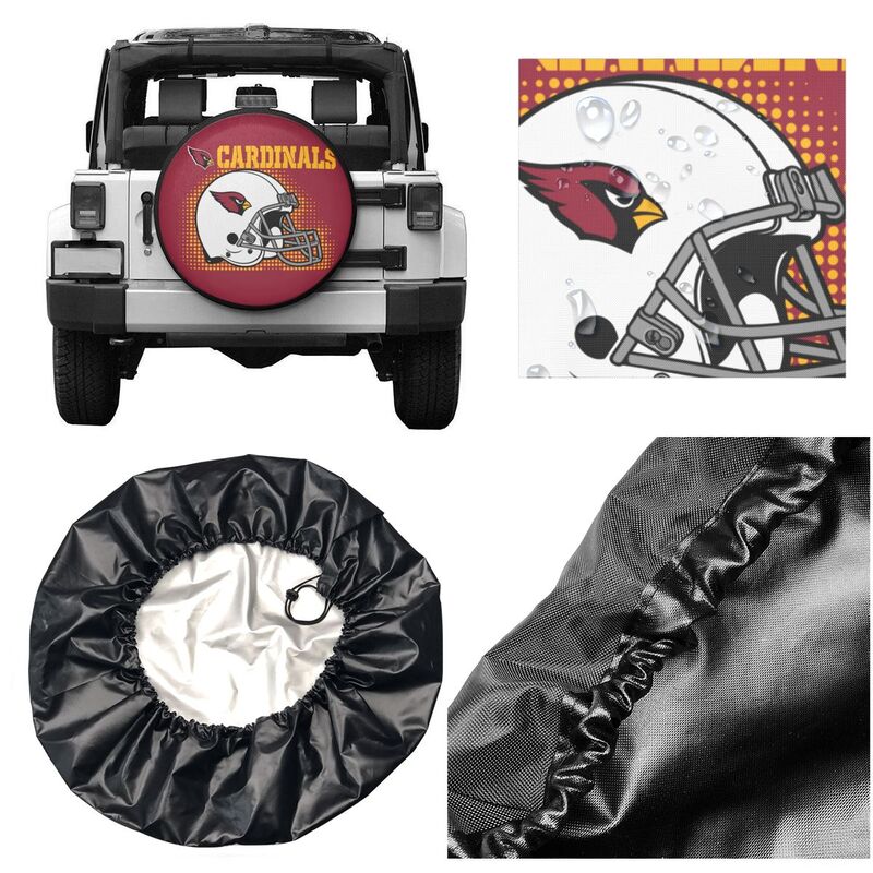 Arizona Cardinals Printed tire protection cover car sun protection tire protection cover