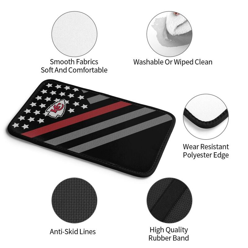 Kansas City Chiefs Protective pad for armrest box of printing vehicle