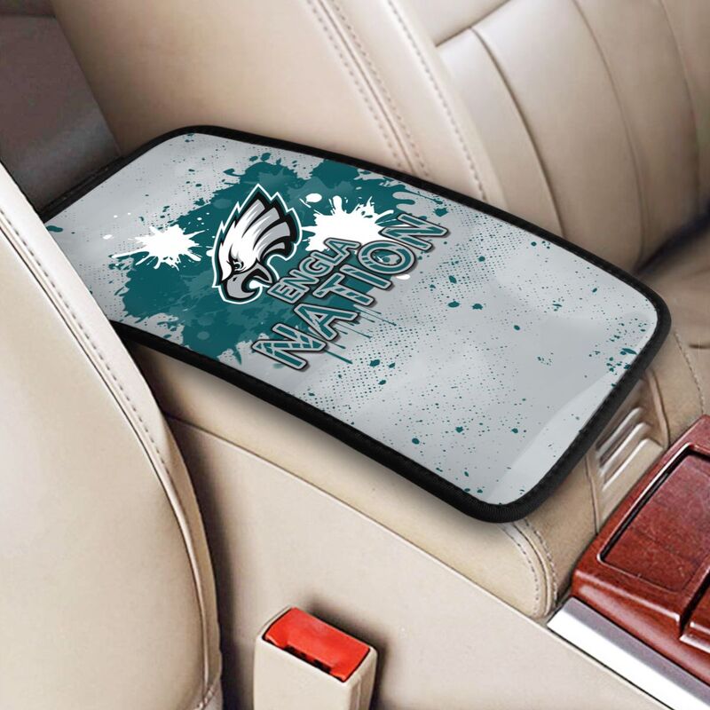 Philadelphia Eagles print car center console armrest pad Car armrest box protective cover