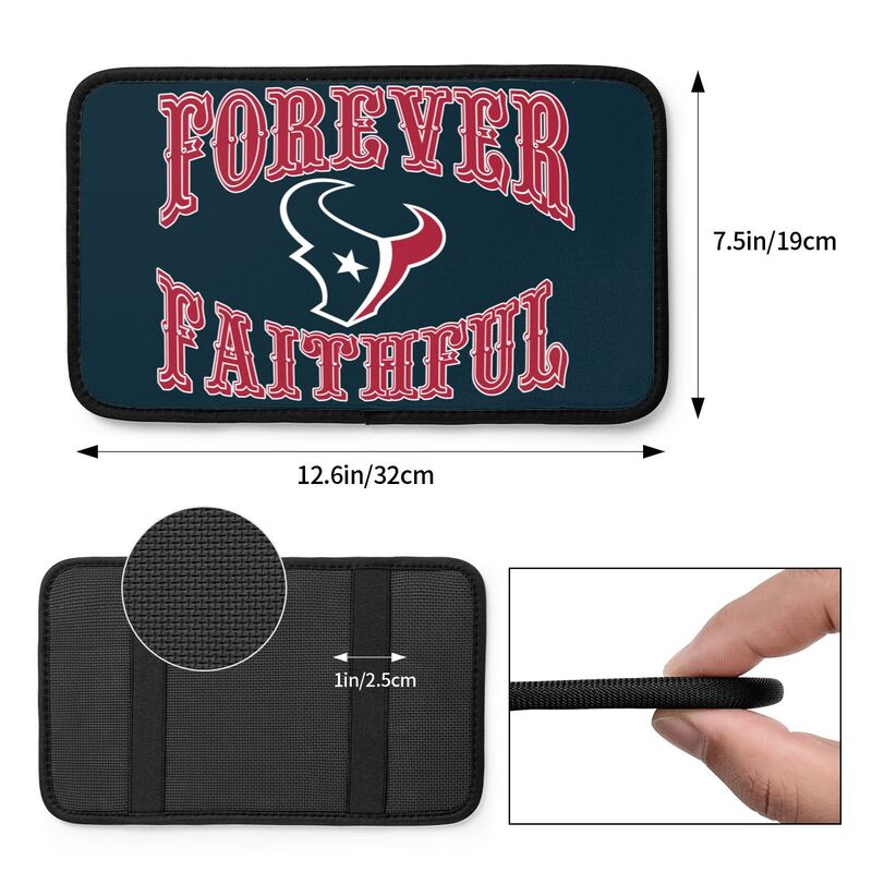 Houston Texans Print car armrest box cover armrest protective cover
