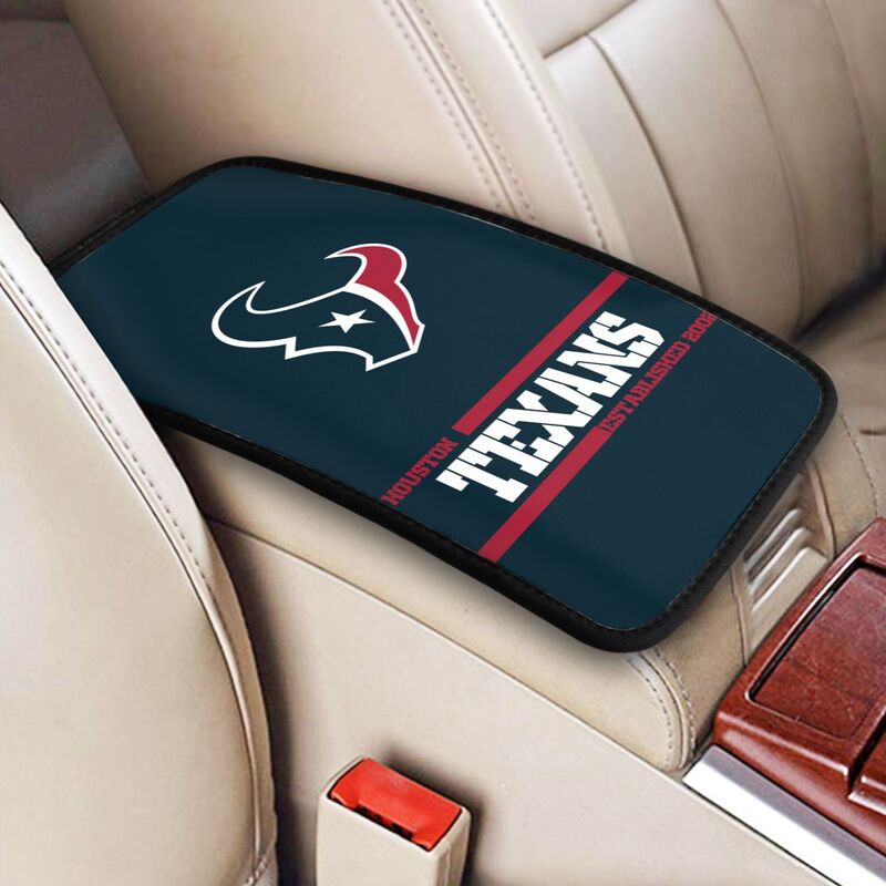 Houston Texans Printed car armrest box pad Protective pad