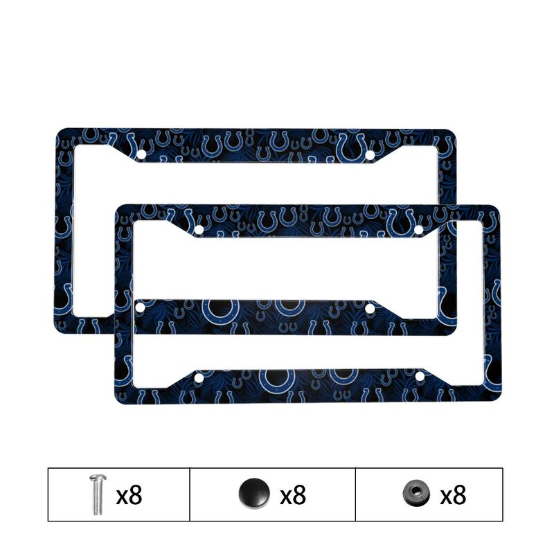 Indianapolis Colts Print Car license plate frame four hole license plate holder (one pair)