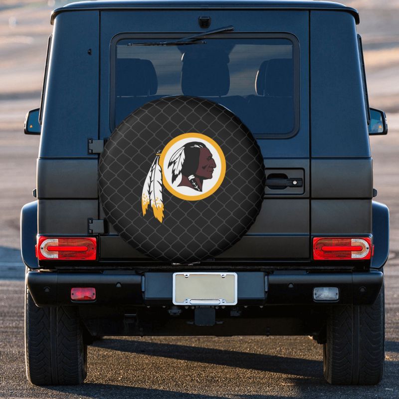 Washington Redskins Grid background car tire waterproof dustproof protective cover