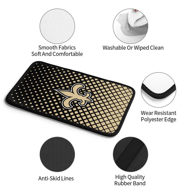 New Orleans Saints Car handrail box cushion Personalized printed car armrest cover