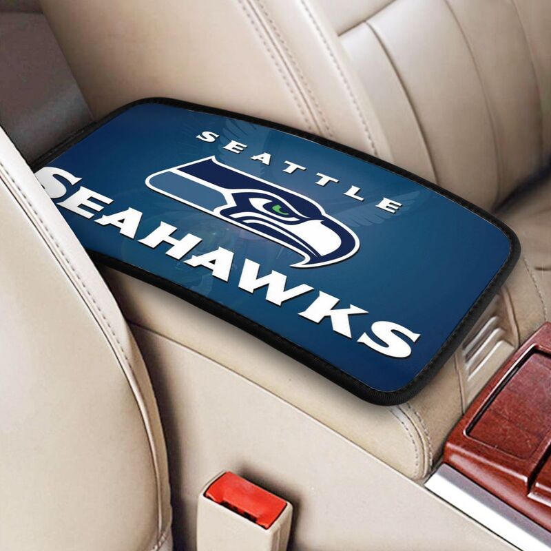 Seattle Seahawks Printed car armrest box pad anti-abrasion pad