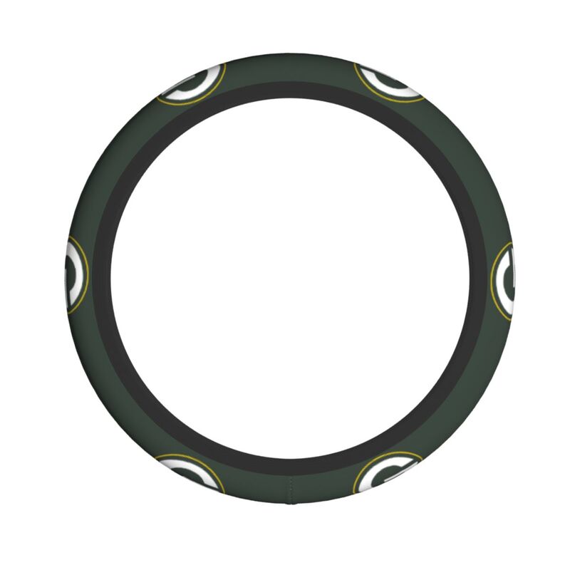 Green Bay Packers 5 Printed breathable elastic steering wheel cover anti slip cover