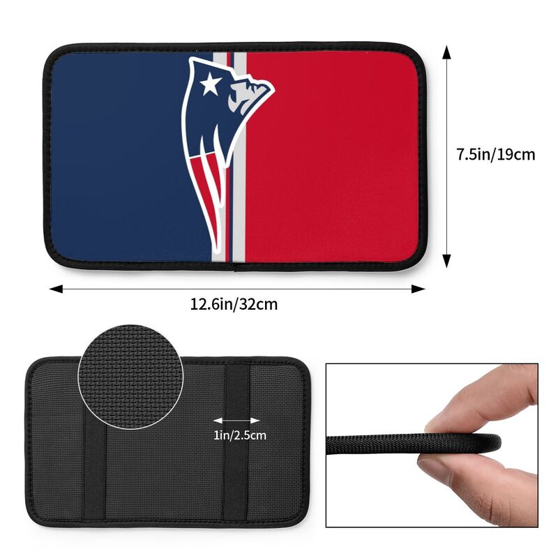 New England Patriots Printed car armrest box pad anti-abrasion pad