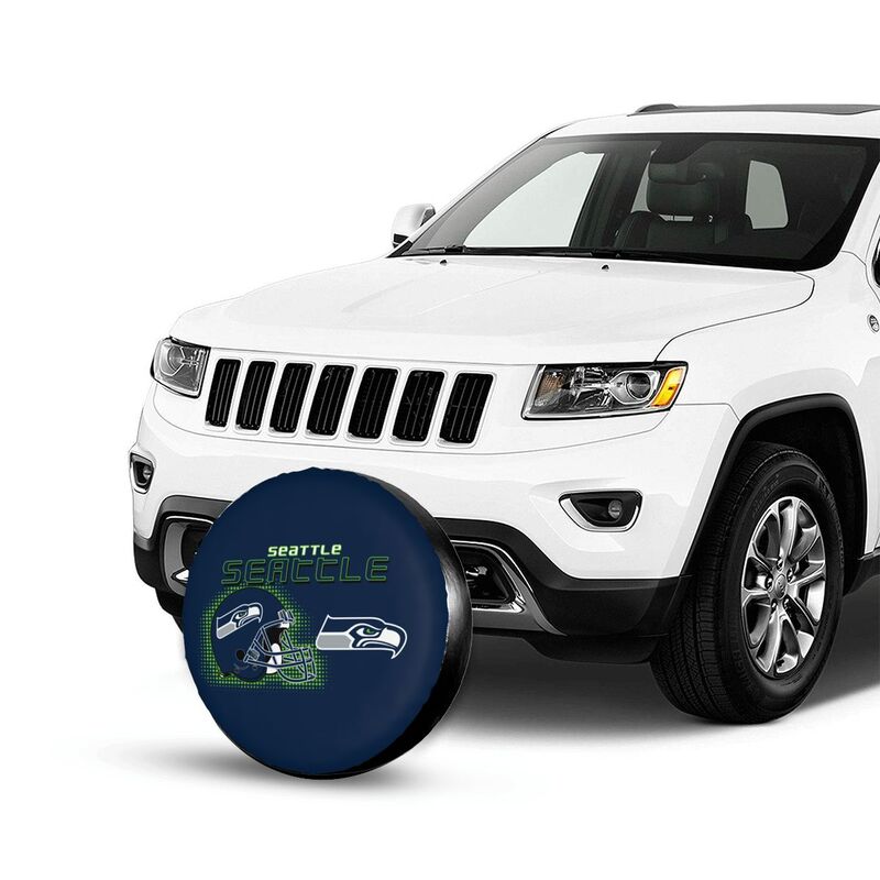 Seattle Seahawks Print car tire protection cover car spare tire dust protection covers