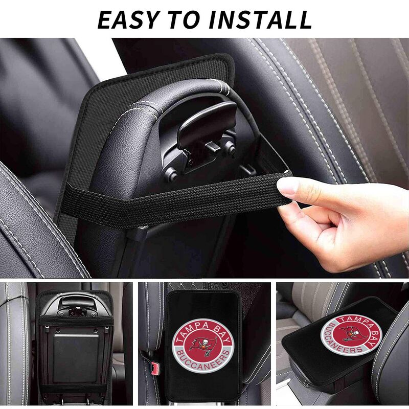 Tampa Bay Buccaneers print car armrest protective cover Car center console armrest pad