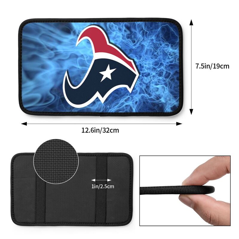 Houston Texans Printed car armrest box pad anti-abrasion pad