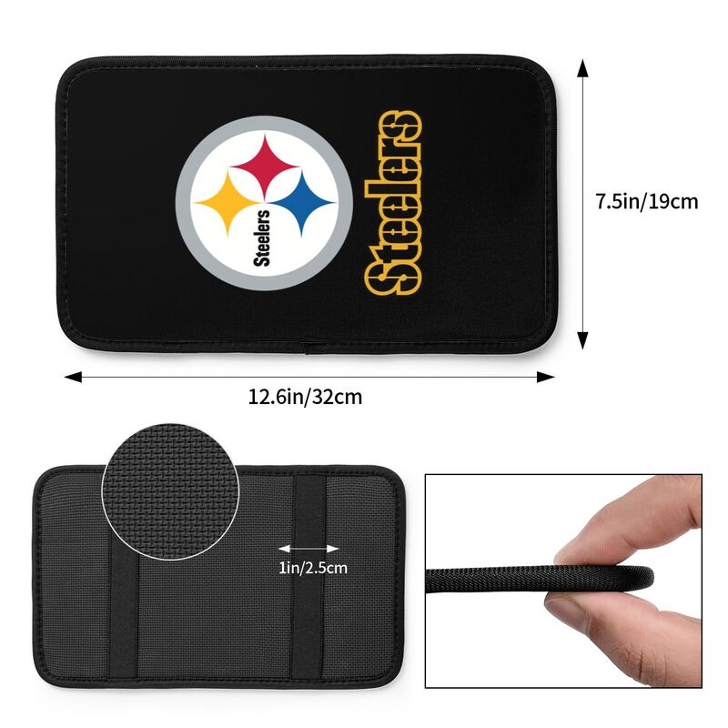 Pittsburgh Steelers Printing car armrest box protective pad