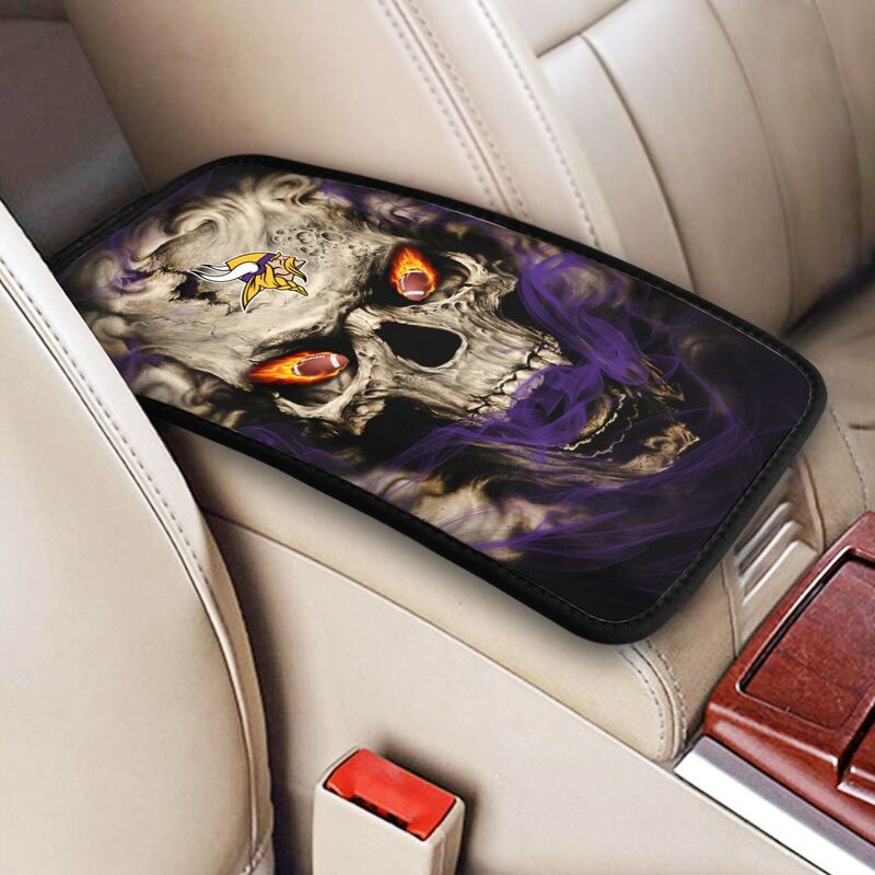 Minnesota Vikings Printed car armrest box pad elbow support anti slip pad