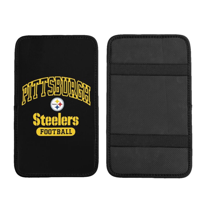 Car armrest box pad Pittsburgh Steelers 5 Printed central armrest box pad protective pad