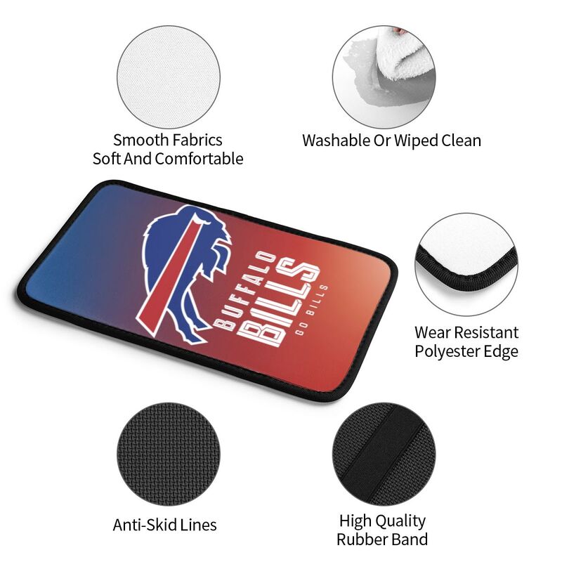 Car armrest box pad Buffalo Bills Printed central armrest box pad protective pad