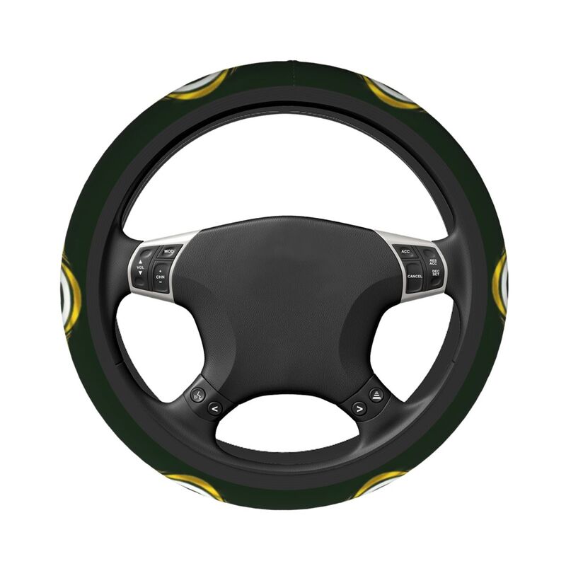 Green Bay Packers Printed breathable elastic steering wheel cover anti slip cover
