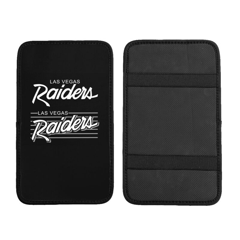 Car armrest box pad Las Vegas Raiders6 Printed central armrest box pad anti slip pad