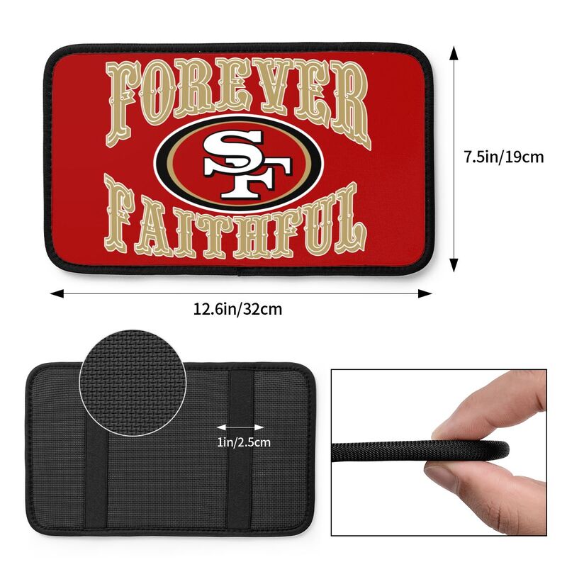 San Francisco 49ers Print car armrest box cover armrest protective cover
