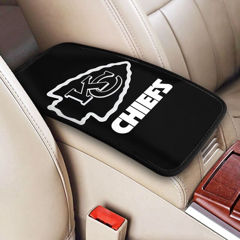 Kansas City Chiefs1 Printed car center armrest box pad anti slip pad