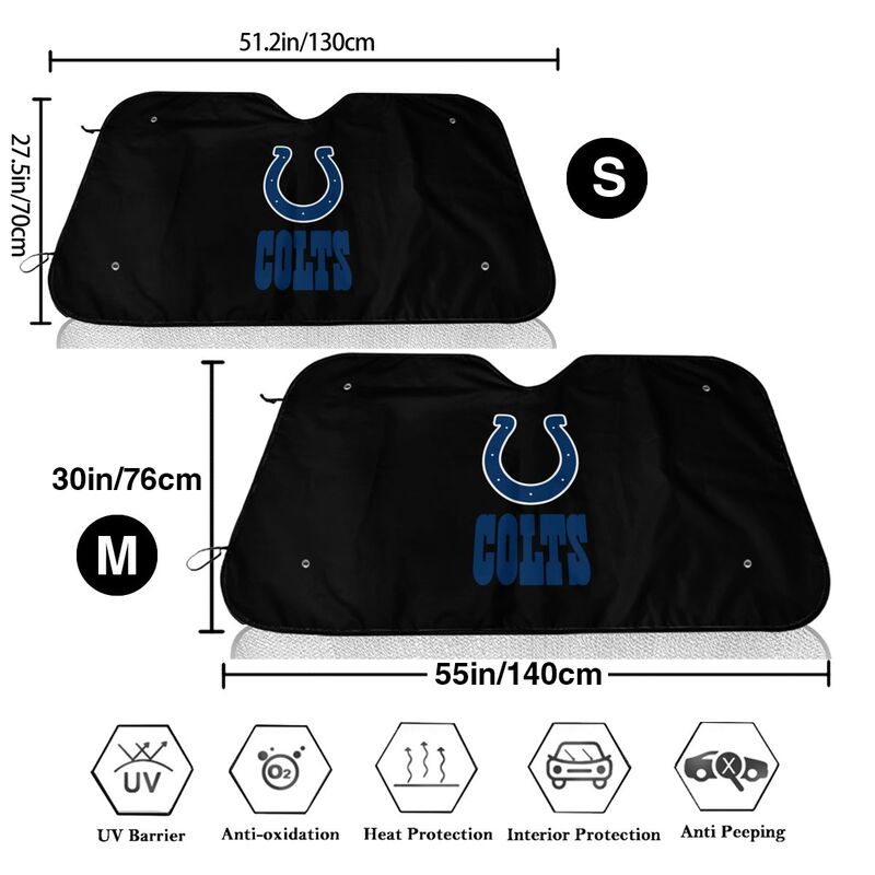 Indianapolis Colts 3 Printing suitable for front Car windshield sunshades Car windshield sunshades