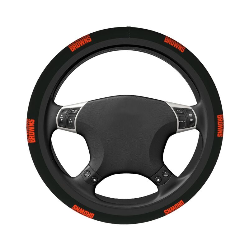 Cleveland Browns Printed breathable elastic steering wheel cover anti slip cover