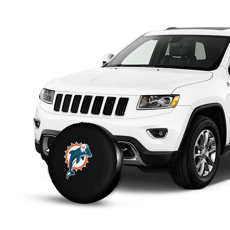 Miami Dolphins Print tire protection covers car sunscreen tire protection covers